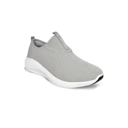 Allen Cooper Men Grey Mesh Walking Shoes