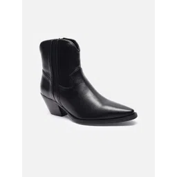 Allen Solly Woman Black Solid Regular Boots