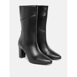 Allen Solly Women High-Top Block Heel Boots