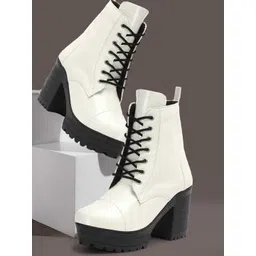 Amazing Design Women's Ankle Length Block Heel Stylish Fashionable Boots Boots For Women