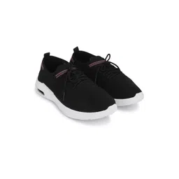 Ango Women Black Mesh Casual Shoes