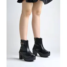 Ankle-Length Boots with Synthetic upper