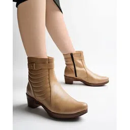 Ankle-Length Boots with Synthetic upper