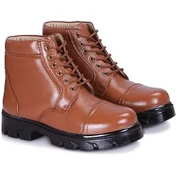 Ankle Length DMS Boots with Size (6-11) for Mens (TAN) (JEU025)