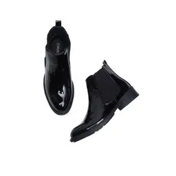 Ankle-Length Slip-On Boots