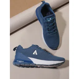 Aqualite Men Blue Mesh Walking Non-Marking Shoes