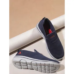 Aqualite Men Blue Mesh Walking Non-Marking Shoes