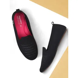 Aqualite Women Woven Design Slip-On Sneakers