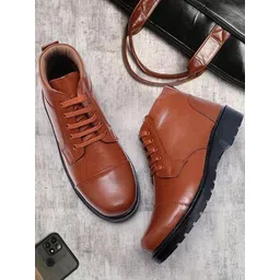 ARAMISH Men Leather Heeled Boots