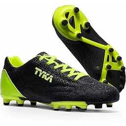 Argentina Football Stud Shoes | High-Performance Design for Training & Match Play for All Ground Types Black - Yellow