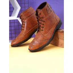 ARIWA Men Casual Block-Heeled Regular Boots