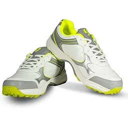 Armour Stud Cricket Shoes in White/Grey/Lime – Your Ultimate Cricket Companion