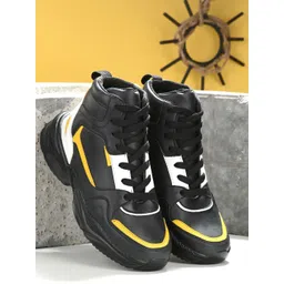 AROOM Women Black Colourblocked Casual Boots