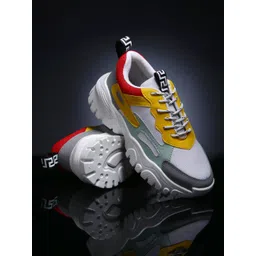 AROOM Women White Colourblocked Sneakers