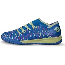 ASHTANG 2.0 Futsal Shoes for Men | Revolutionize Your Futsal Game | Football Shoes | Sports Shoes | (Core Blue/Floro Pink/Black)