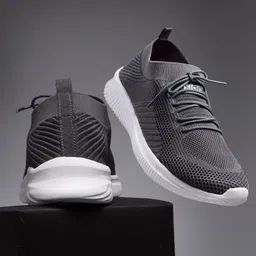 Asian Easywalk-08 sports shoes for men | Latest Stylish Casual sneakers for men | running shoes for boys | Lace up lightweight grey shoes for running, walking, gym, trekking, hiking & party Running Shoes For Men