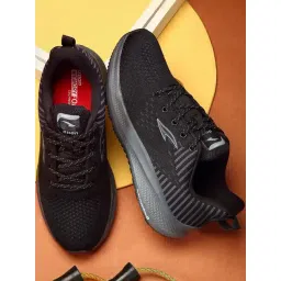 Asian FORTUNER-11 Men's Black Running Shoes