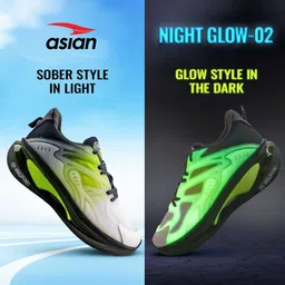Asian Glow in the Dark sneakers Technology with Memory Foam insole Running Shoes For Men