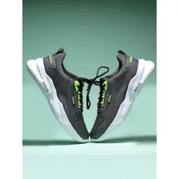 ASIAN Men Black Mesh Running Non-Marking Shoes