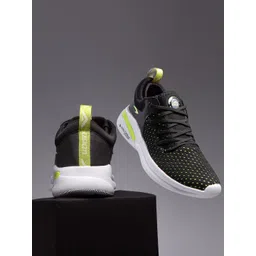 ASIAN Men Black Mesh Running Sports Shoes