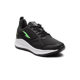 ASIAN Men Black Mesh Sports Running Non-Marking Shoes