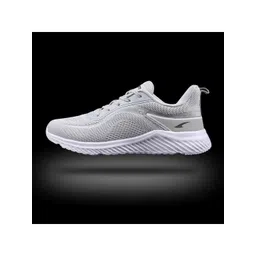 ASIAN Men Grey Woven Design Sneakers