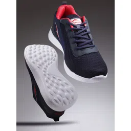ASIAN Men Navy Blue Textured Captain-13 Running Shoes