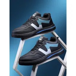 ASIAN Men Striped Lace Up Sneakers