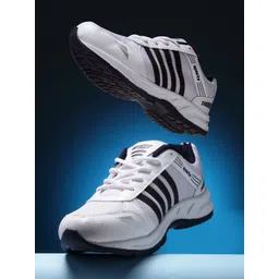 ASIAN Men White Mesh Running Non-Marking Shoes