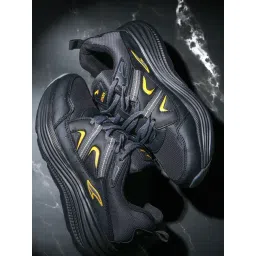 Asian Men's BOSS-27 Black & Grey Running Shoes