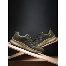 Asian Men's BOSS-32 Olive Running Shoes