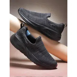 Asian Men's Charcoal Grey Walking Shoes