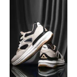Asian Men's POWERKICK-51 Beige & Black Running Shoes