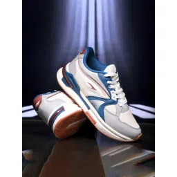 Asian Men's POWERKICK-55 Off-White & Blue Running Shoes
