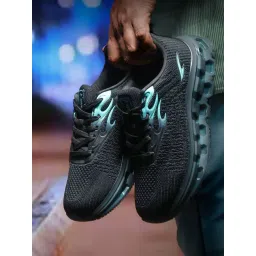 Asian Men's POWERPLAY-29 Black & Blue Running Shoes