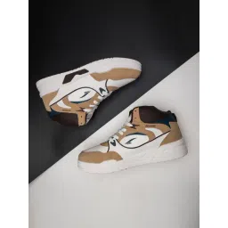 Asian Men's TANGO-11 White & Beige Sneakers