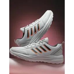 Asian Men's White & Black Casual Sneakers