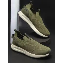 Asian Men's WIND PRO-11 Olive Walking Shoes
