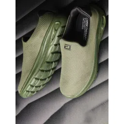 Asian Men's WONDERWALK-01 Olive Walking Shoes