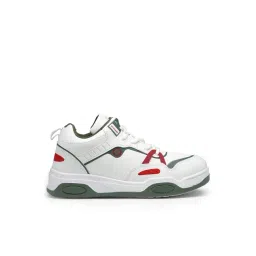 Asian VEGAS-11 Men's VEGAS-11 White & Olive Sneakers