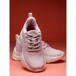 ASIAN Women Pink Mesh Running Non-Marking Shoes