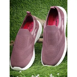 Asian Women's Maroon Walking Shoes