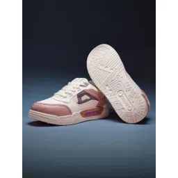Asian Women's STELLA-02 Off White & Purple Sneakers
