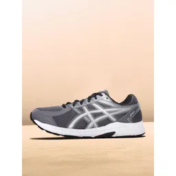ASICS Men Grey Woven Design Jolt 1 Running Shoes