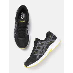 ASICS Men Woven Design Round-Toe GEL-CONTEND 4B Running Shoes with Brand Logo Detail