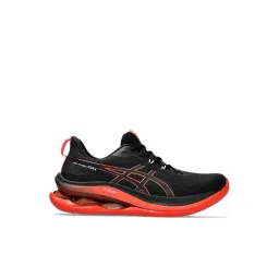 Asics Men's Black & Sunrise Red Running Shoes