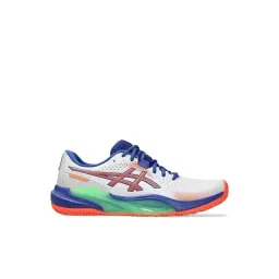 Asics Men's GEL-CHALLENGER 15 PADEL White & Vivid Coral Tennis Shoes