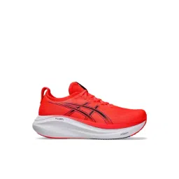 Asics Men's GEL-NIMBUS 27 Flash Red & Black Running Shoes