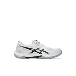 Asics Men's GEL-ROCKET 12 White & Black Indoor Court Shoes