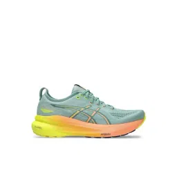 Asics Men's Light Celadon & Safety Yellow Running Shoes